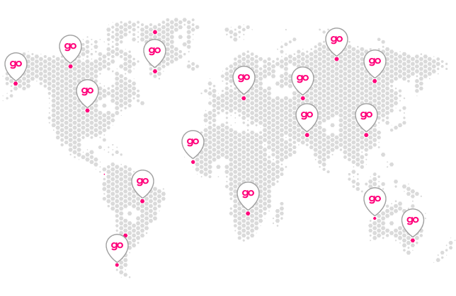 World map with Begovo locations